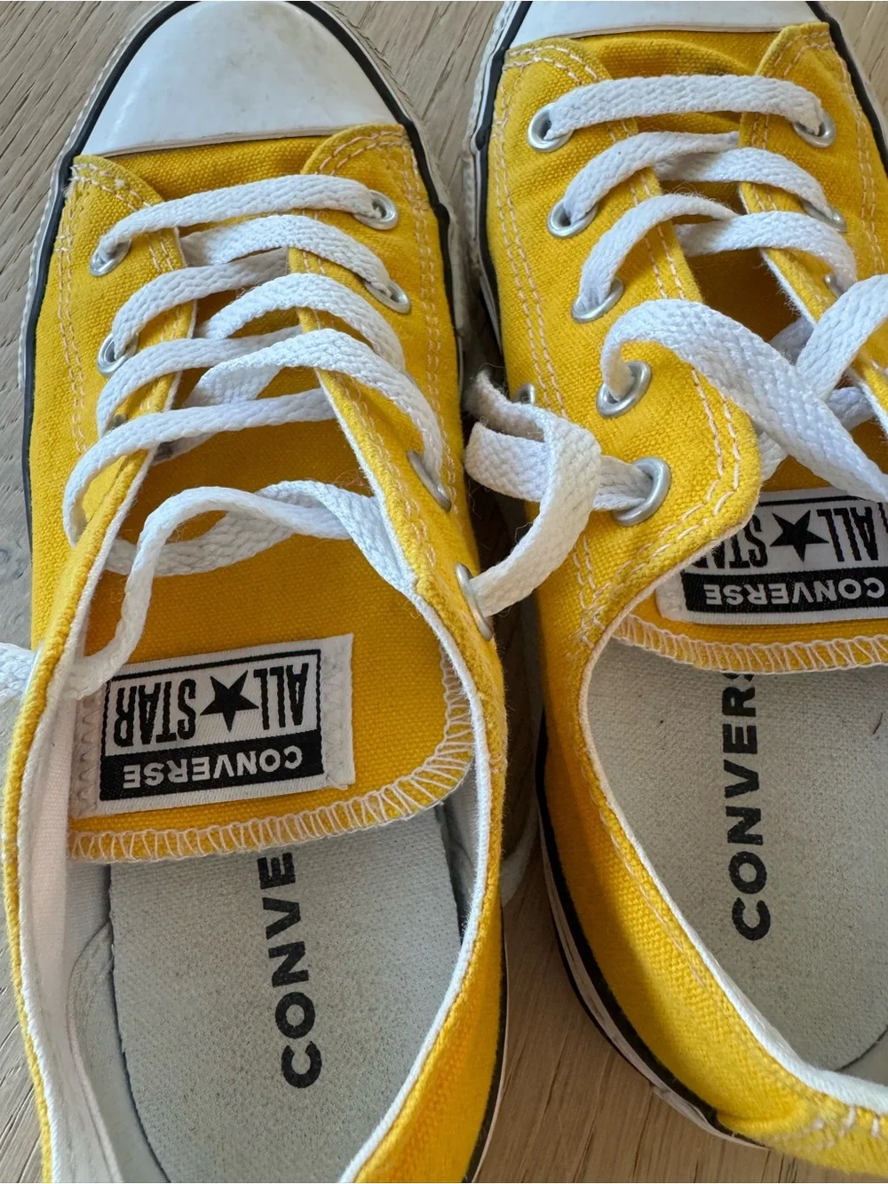 Converse Yellow Low-Top Canvas Sneakers